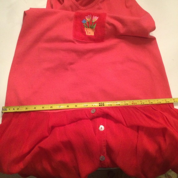 Johnny Was Vintage Red Tank Top Maxi Dress Size Large - Picture 10 of 12